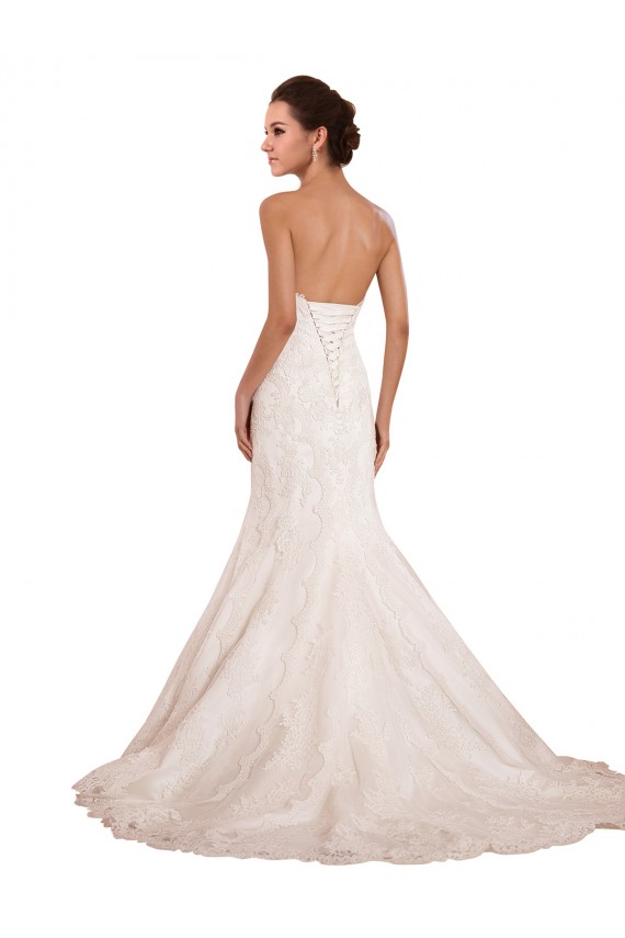Ivory Mermaid Sweetheart Chapel Train Sexy Wedding Dress York