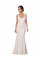 Ivory Mermaid V-Neck Chapel Train Sexy Wedding Dress York
