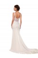Ivory Mermaid V-Neck Chapel Train Sexy Wedding Dress York