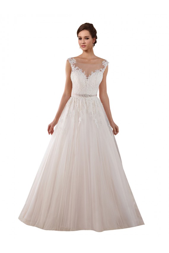 Keyhole Back Ivory Ball Gown Sweetheart Chapel Train Wedding Dress York