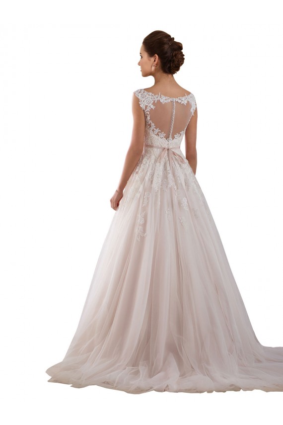 Keyhole Back Ivory Ball Gown Sweetheart Chapel Train Wedding Dress York