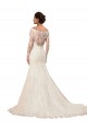 Ivory Mermaid Bateau Neck Chapel Train Sexy Wedding Dress York
