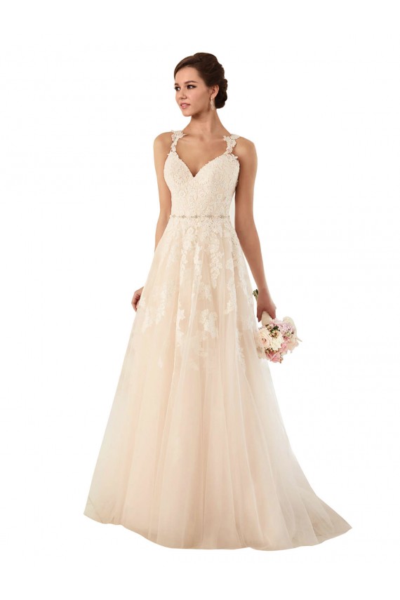 Ivory A-Line Sweetheart Chapel Train Wedding Dress York