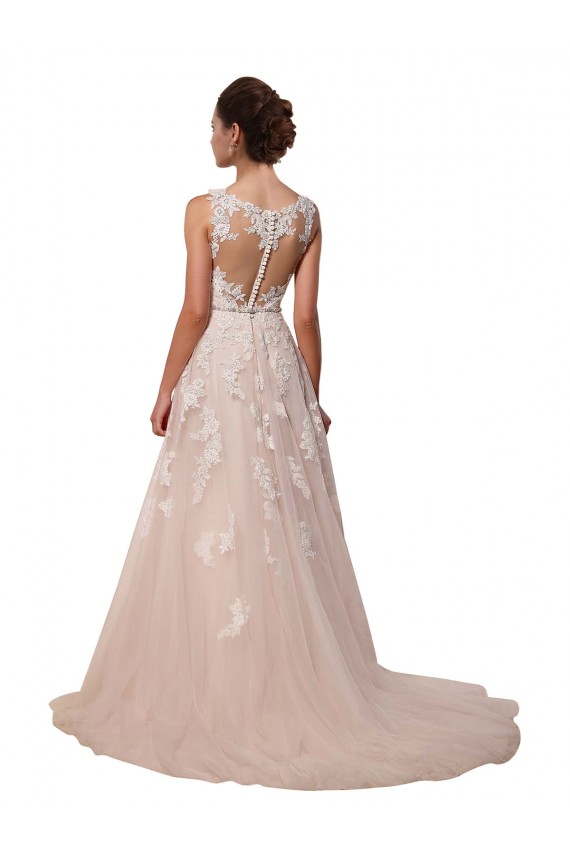 Ivory A-Line Sweetheart Chapel Train Wedding Dress York