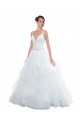 White Ball Gown Sweetheart Chapel Train Beach Wedding Dress York