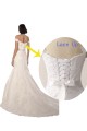 White Mermaid Off the Shoulder Chapel Train Beach Wedding Dress York