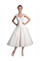 Ivory A-Line Sweetheart Tea Length Beach Wedding Dress York