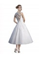 Ivory A-Line Sweetheart Tea Length Beach Wedding Dress York