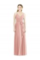 Bliss Pink A-Line V-Neck Long Formal Dress / Bridesmaid Dress York