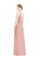 Bliss Pink A-Line V-Neck Long Formal Dress / Bridesmaid Dress York