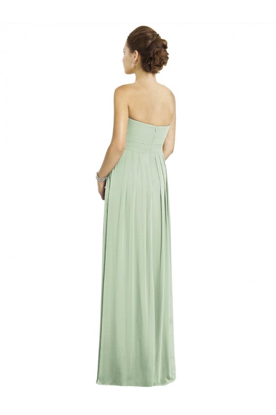 Sage A-Line Sweetheart Long Bridesmaid Dress York