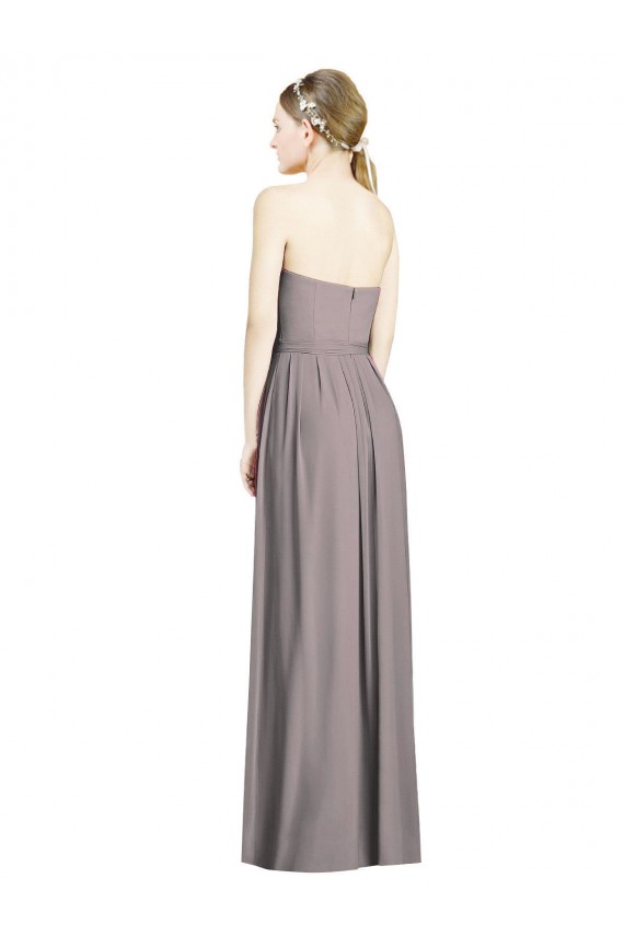 Dusty Rose A-Line Sweetheart Long Bridesmaid Dress York