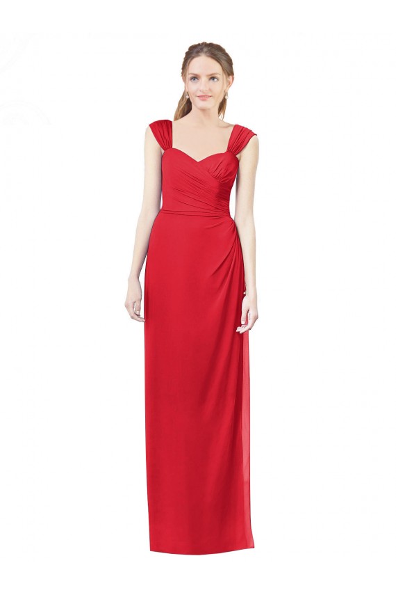 Red A-Line Sweetheart Long Formal Dress / Bridesmaid Dress York