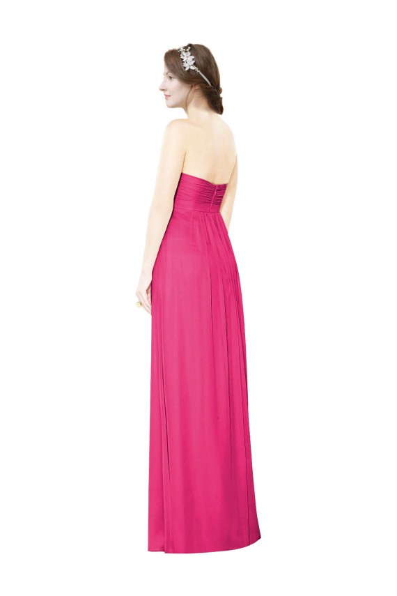 Azalea A-Line Strapless Long Bridesmaid Dress York