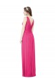 V-Back Azalea A-Line V-Neck Long Bridesmaid Dress York