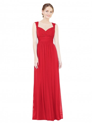 Red A-Line Sweetheart Long Bridesmaid Dress / Evening Dress York