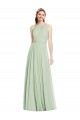 Sage A-Line Halter Neck Long Bridesmaid Dress / Evening Dress York
