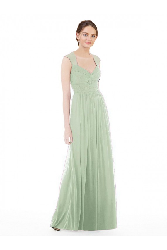 Sage A-Line Sweetheart Long Formal Dress / Bridesmaid Dress York