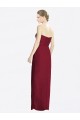 Burgundy Sheath Sweetheart Long Bridesmaid Dress York
