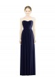 Dark Navy A-Line Strapless Long Formal Evening Gown / Bridesmaid Dress York