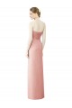Bliss Pink A-Line Strapless Long High Low Bridesmaid Dress York