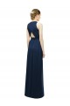 Salmon A-Line Halter Neck Long Bridesmaid Dress York