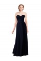 Dark Navy A-Line Sweetheart Long Formal Dress / Bridesmaid Dress York