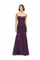 Grape Mermaid Sweetheart Long Bridesmaid Dress York