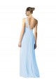 Light Sky Blue A-Line One Shoulder Long Bridesmaid Dress York