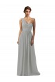 Silver A-Line One Shoulder Long Bridesmaid Dress York