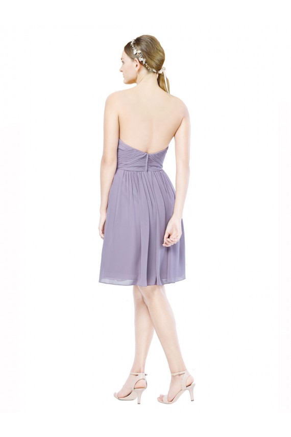 Burgundy A-Line Sweetheart Knee Length Bridesmaid Dress York