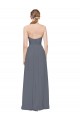Slate Grey A-Line Sweetheart Long Bridesmaid Dress York