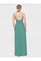 Icelandic Silver A-Line V-Neck Long Bridesmaid Dress / Evening Dress York