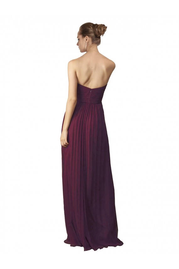 Grape A-Line Sweetheart Long Bridesmaid Dress / Formal Dress York