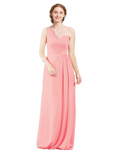 Salmon A-Line Sweetheart Long Bridal Party Dress York
