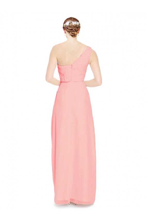 Salmon A-Line Sweetheart Long Bridal Party Dress York