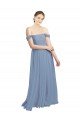 Open Back Dusty Blue A-Line Sweetheart Long Formal Dress / Bridesmaid Dress York