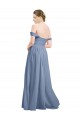 Open Back Dusty Blue A-Line Sweetheart Long Formal Dress / Bridesmaid Dress York