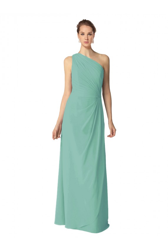 Jade A-Line One Shoulder Long Bridesmaid Dress York