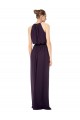 Pink A-Line Halter Neck Long Bridesmaid Dress York
