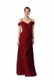 Burgundy A-Line Sweetheart Long Bridesmaid Dress / Evening Dress York