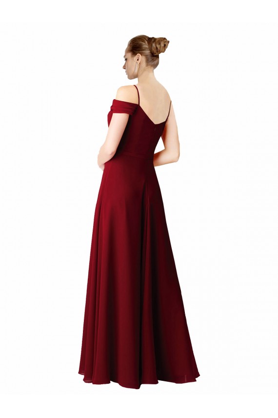 Burgundy A-Line Sweetheart Long Bridesmaid Dress / Evening Dress York