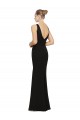 Black Sheath V-Neck Long Bridesmaid Gown York