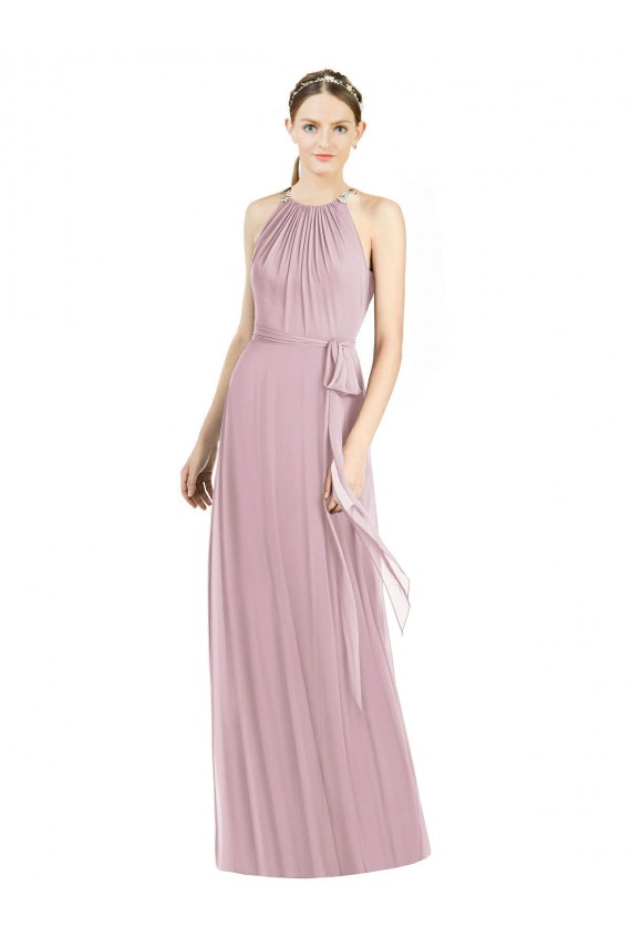 Primrose A-Line Halter Neck Long Bridesmaid Dress York