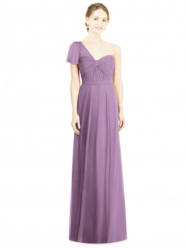 Open Back Dark Lavender A-Line Sweetheart Long Formal Dress / Bridesmaid Dress York
