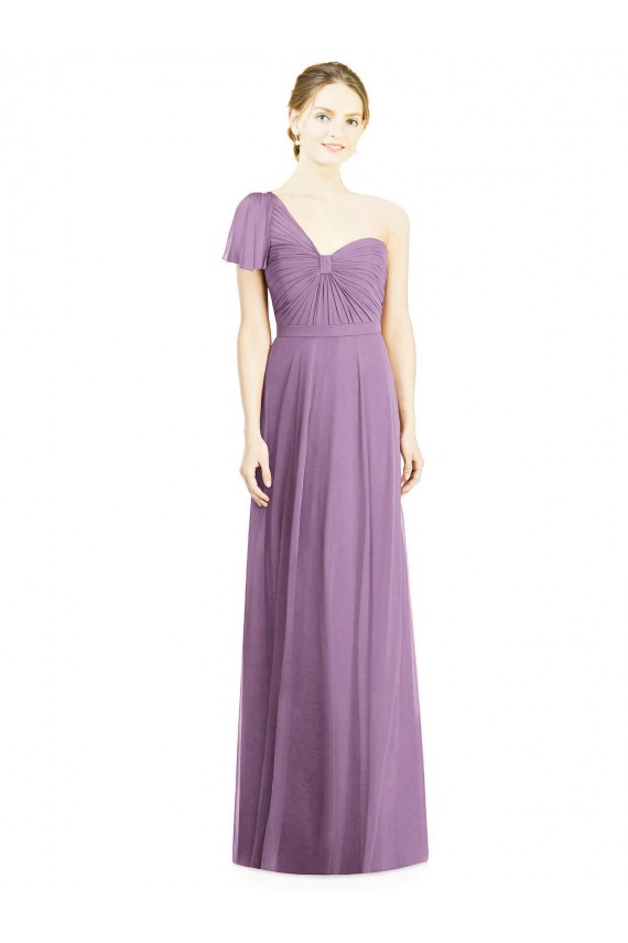 Open Back Dark Lavender A-Line Sweetheart Long Formal Dress / Bridesmaid Dress York