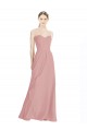 Low Back Dusty Pink A-Line Sweetheart Long Bridesmaid Dress / Formal Dress York