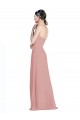 Low Back Dusty Pink A-Line Sweetheart Long Bridesmaid Dress / Formal Dress York