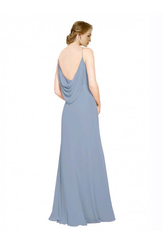 Dusty Blue A-Line Sweetheart Long Bridesmaid Dress / Evening Dress York