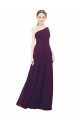 Grape A-Line One Shoulder Long Bridal Party Dress / Evening Dress York